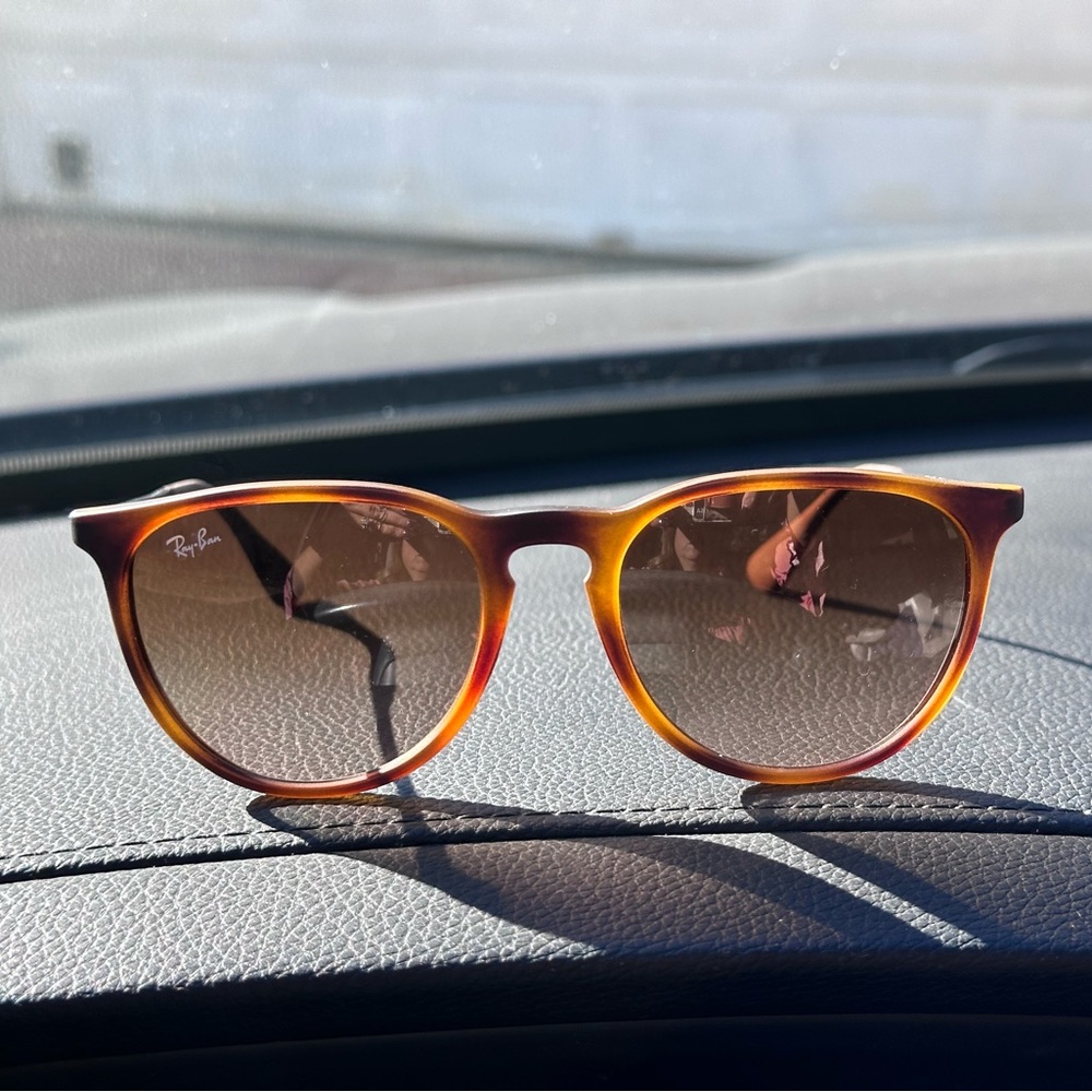 “Ericka” by Ray Ban.  worn once , no scratches. Comes with everything